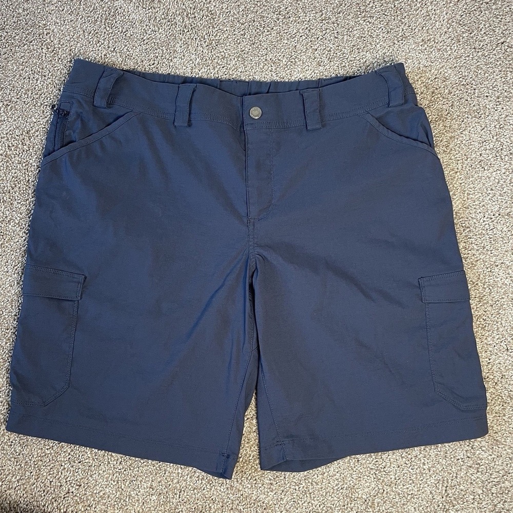 Duluth Trading Co Dry on the Fly Shorts Womens Size 18 Navy Cargo Hiking Nylon